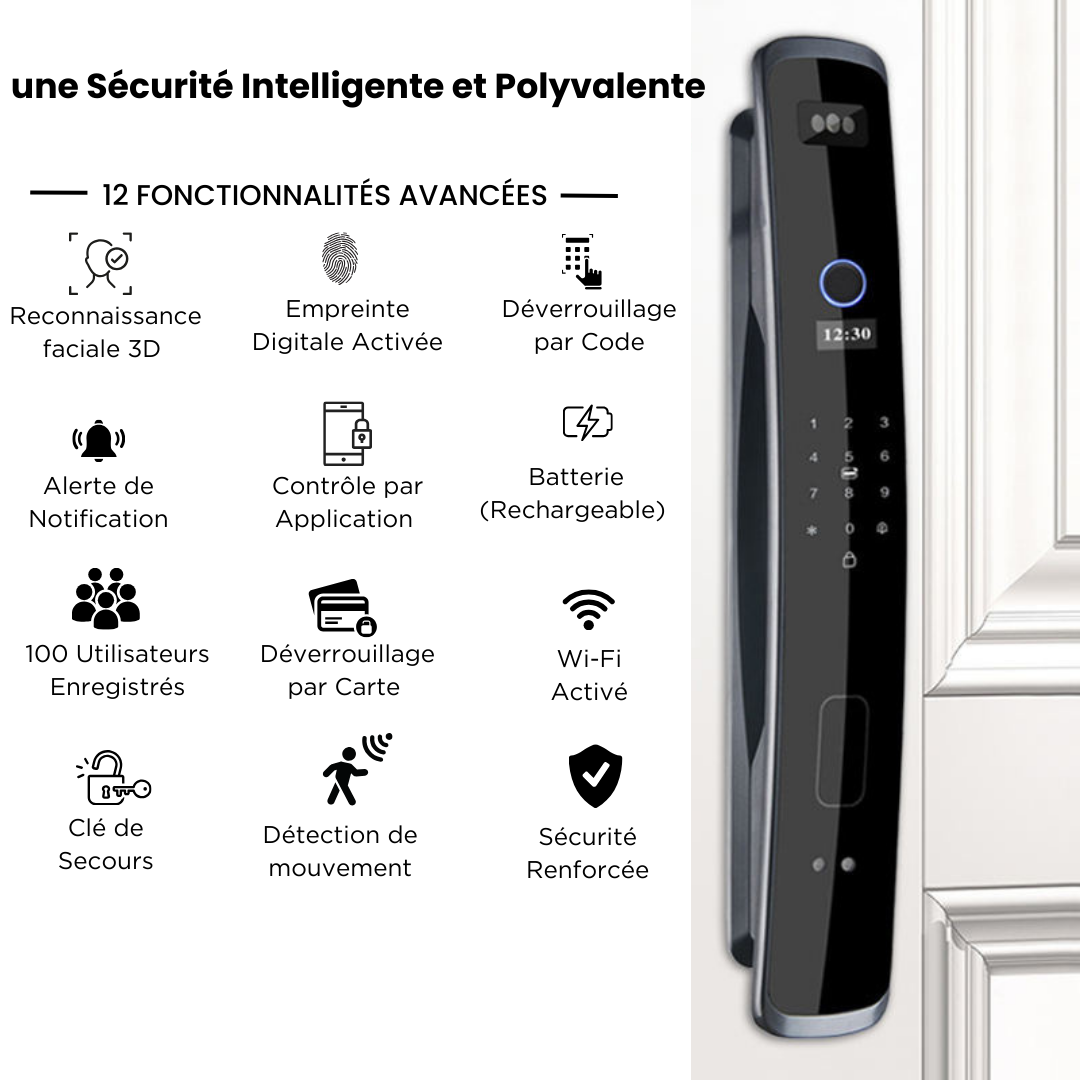 Serrure Intelligente Face id EM 22