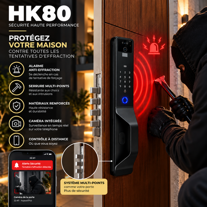 Serrure Intelligente HK80 ULTRA BLINDÉE