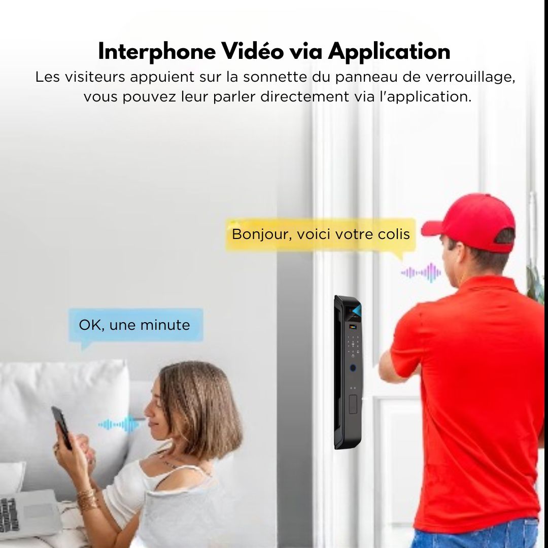 Serrure Intelligente Face id EM23 (Tuya)