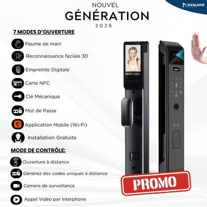 Serrure Intelligente Face id EM23 (Tuya)