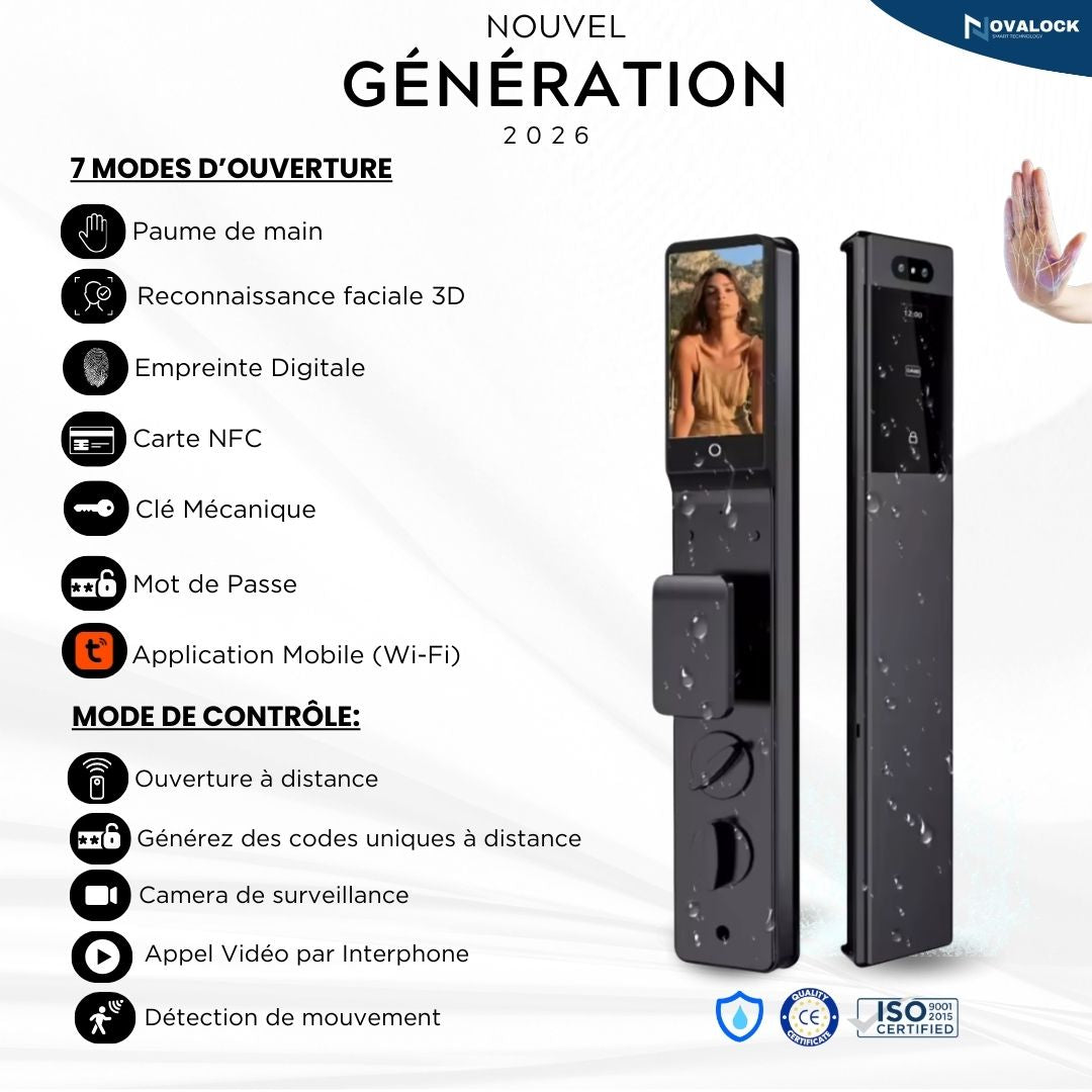 Serrure Intelligente S9 Slim – Novalock