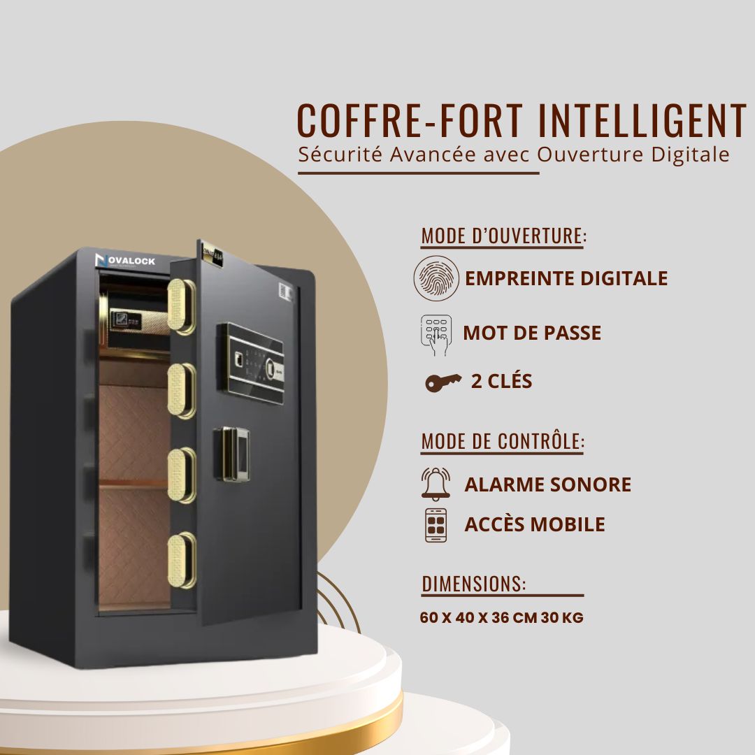 Coffre-Fort Intelligent (Wifi) 60 cm