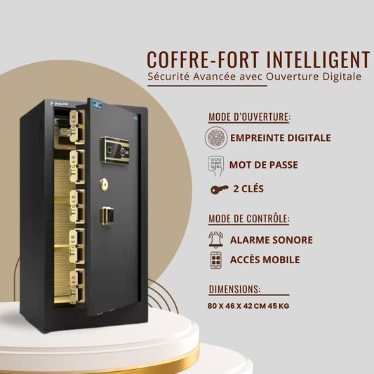 Coffre-Fort Intelligent (Wifi) 80 cm