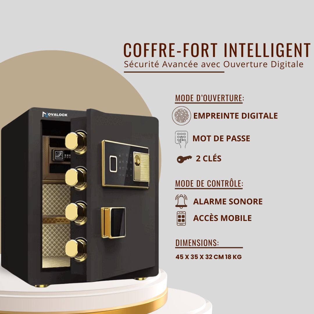 Coffre-Fort Intelligent (Wifi) 45 cm