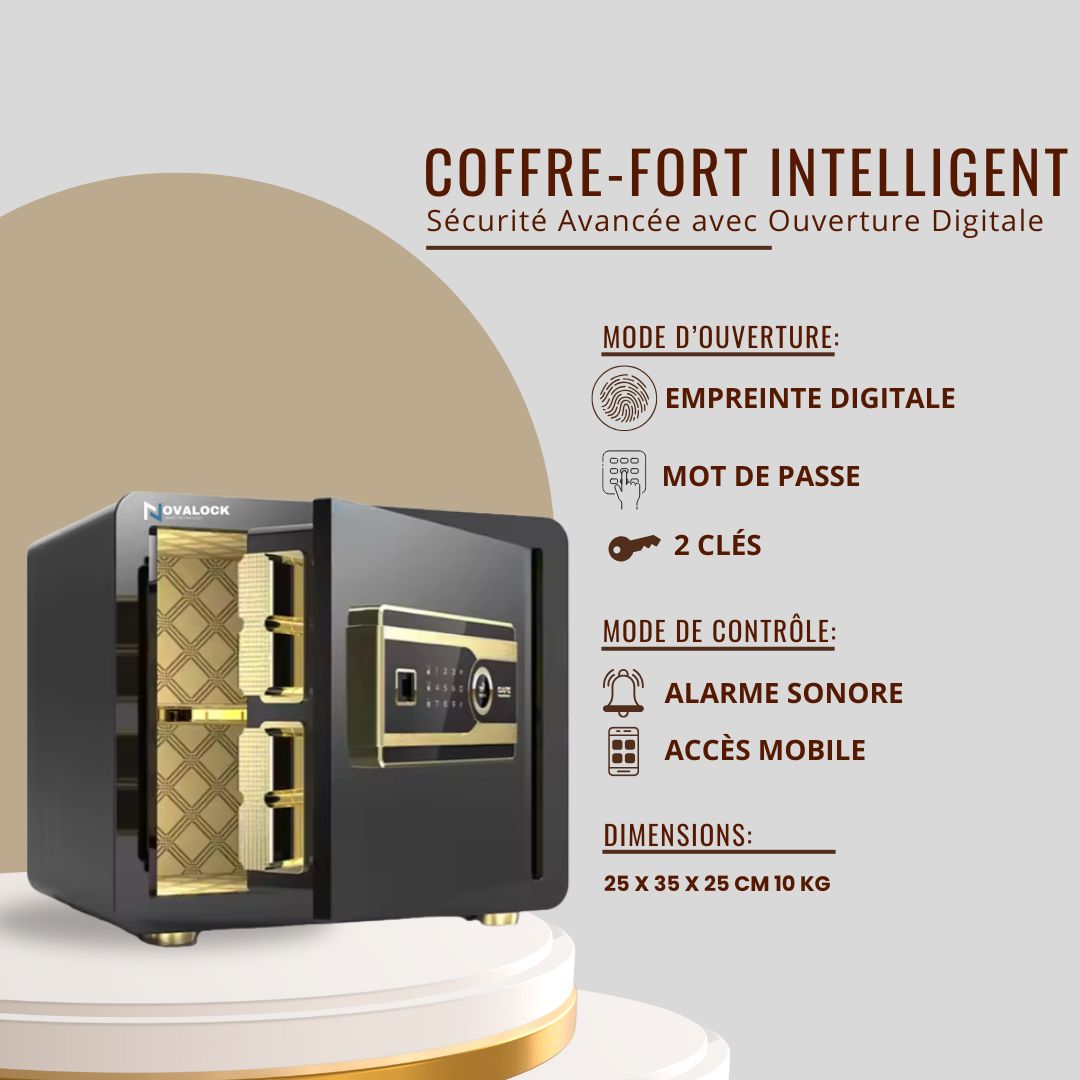 Coffre-Fort Intelligent (Wifi) 25 cm