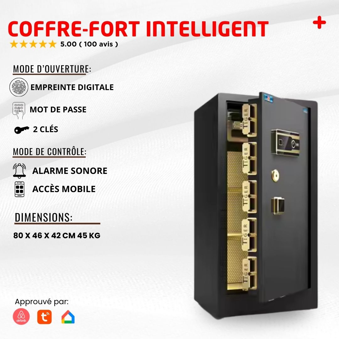 Coffre-Fort Intelligent (Wifi) 80 cm
