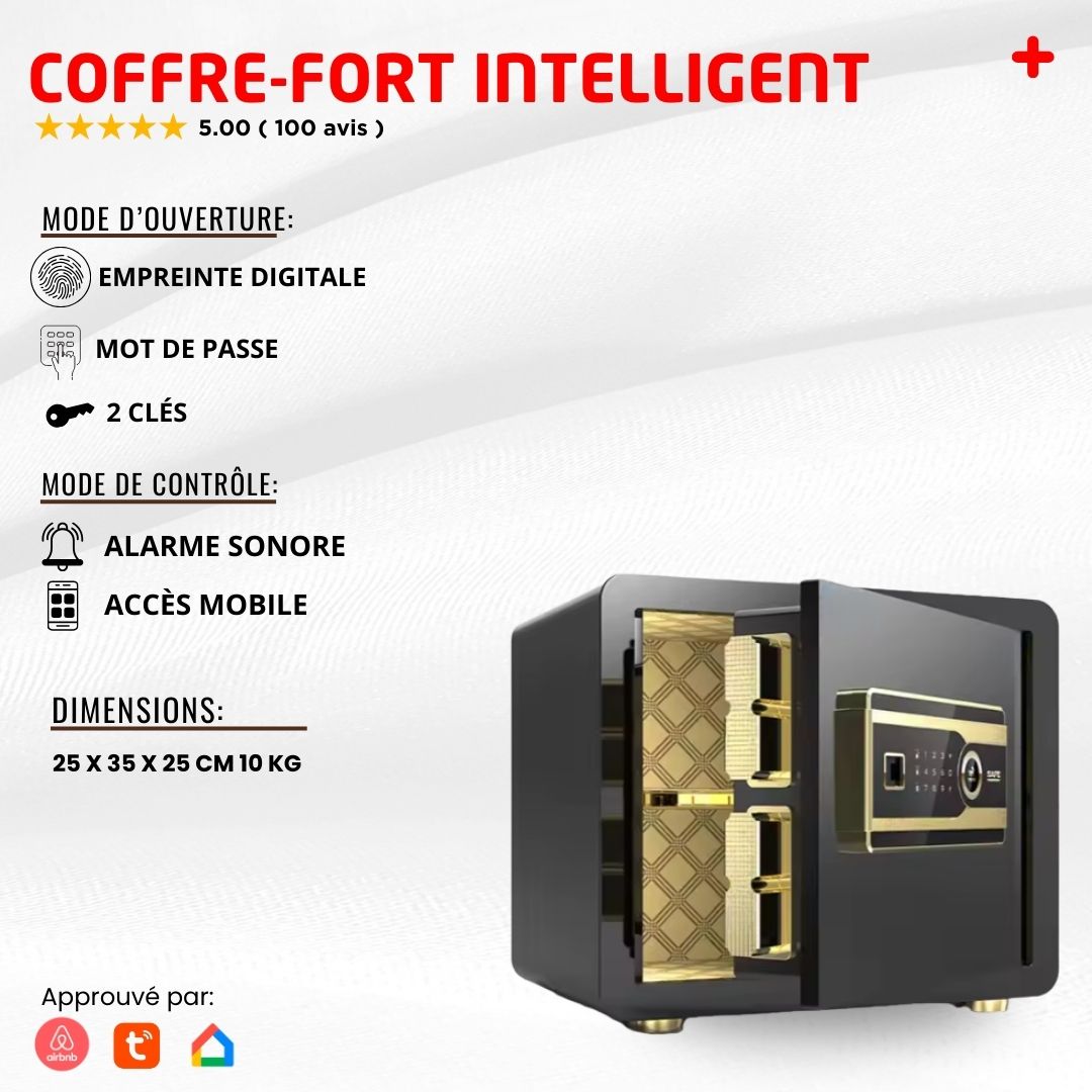 Coffre-Fort Intelligent (Wifi) 25 cm